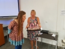 Blowing out the candles :)